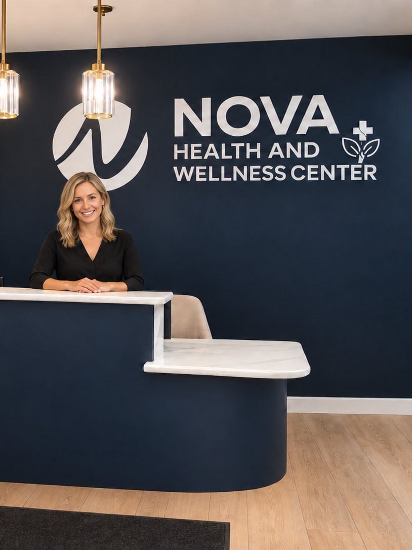 The front desk at the Nova Scottsdale clinic